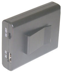 Battery holder: AA x 4 with USB interface connector and Belt clip ("On" / "OFF" power switch) - RoHS Compliant (BH-4AA-USB) (#5287)