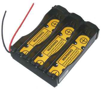 Battery holder: Li-Ion 18650 Battery Holder (1S3P) with PCB (1S3P-18650) (#5598)