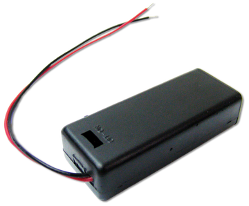 Battery holder: 2 x AAA Covered Battery Holder without On-Off Switch  - RoHS Compliance (#8994)
