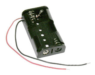Battery holder: 2 x "AA" Battery Holder With 6"  26AWG Wire Leads ( 2P) - RoHS Compliance (BC2AA) (#2388)