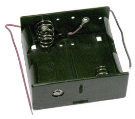 Battery Holder: 2xD Cell  With 6" 24AWG Wire Leads (Side by side) - RoHS Compliant (BC2D) (#2098)