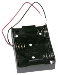 Battery Holder 3xC With 6" 24AWG Wire Leads - RoHS Compliant (BC3C) (#2130)