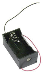 Battery Holder: 1xD Cell  With 6" 24AWG Wire Leads - RoHS Compliant (BCD) (#2131)