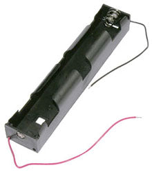 Battery Holder 3xC ( Long) With 6" 24AWG Wire Leads - RoHS Compliant (BCL3C) (#2095)