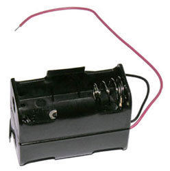 Battery Holder 2 x C  With 6" 24AWG Wire Leads - RoHS Compliant (BE2C) (#2129)