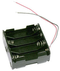 Battery holder: 8 x AA (4x2) With 6" 26AWG Wire Leads - RoHS Compliant (BE8AA) (#2124)