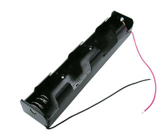 Battery Holder: 3xD Cell  With 6" 24AWG Wire Leads (end to end) - RoHS Compliant (BL3D) (#5057)