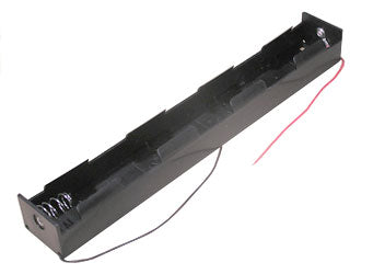 Battery Holder: 4xD ( Long) With 6" Wire Leads (end to end) - RoHS Compliant (BL4D) (#2391)