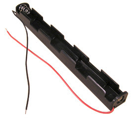 Battery holder: 3 x AA (end to end) Battery Holder With 6" 26AWG Wire Leads - RoHS Compliance (BCL3AA) (#2679)
