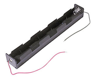 Battery Holder 4xC ( Long) With 6" 24AWG Wire Leads - RoHS Compliant (BCL4C) (#3011)