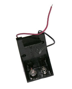 Battery Holder for 9 Volt Cell with 6" 26AWG Wire Leads - RoHS Compliant (BH9V) (#2099)